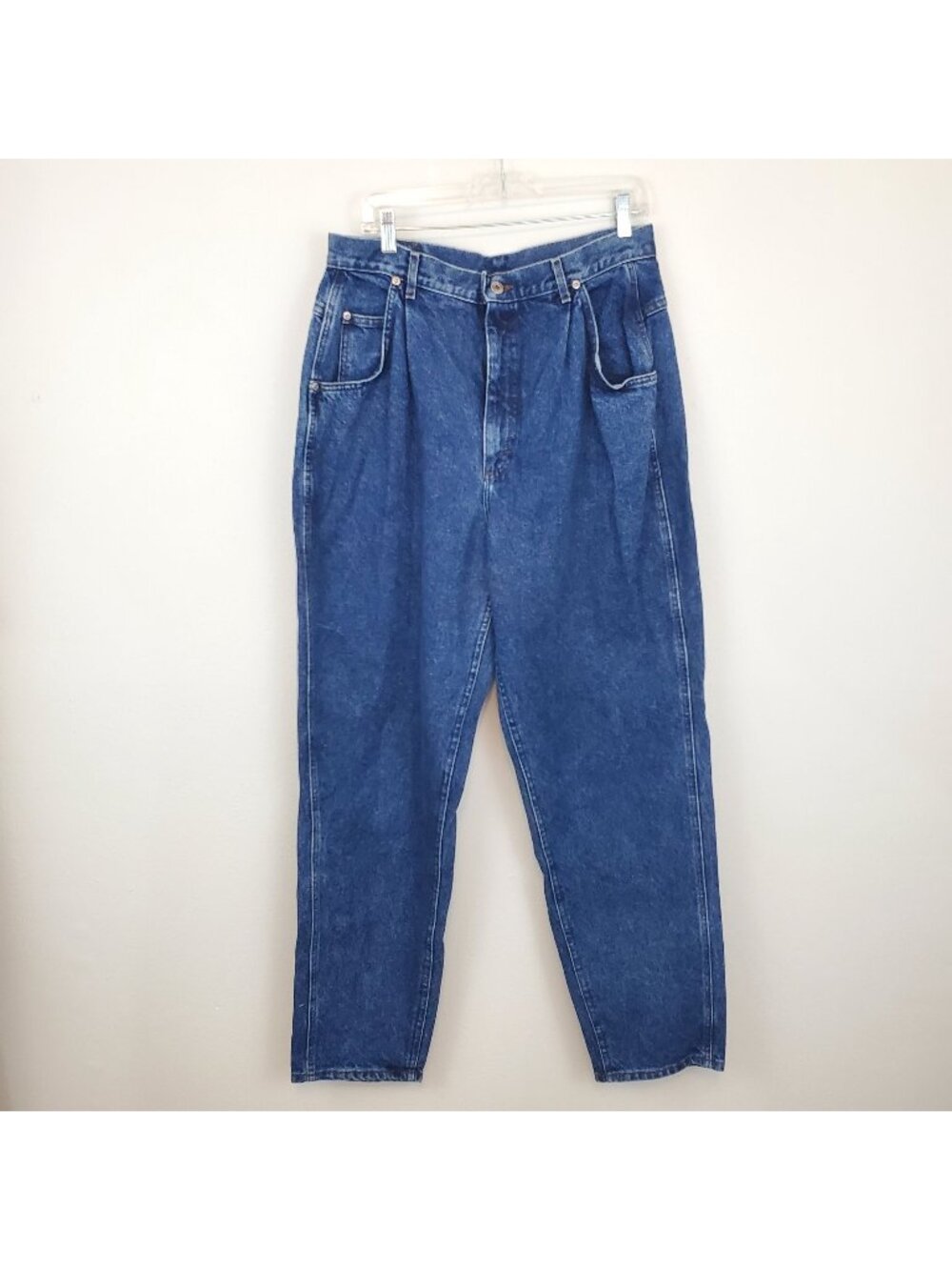 Blue Move Skyriders dark wash vintage high waisted mom jeans